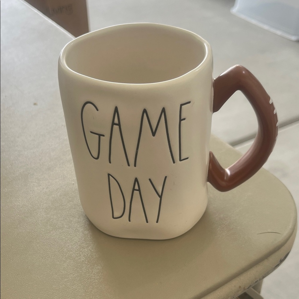 Rae Dunn 'Game Day' Mug in Cream and Brown